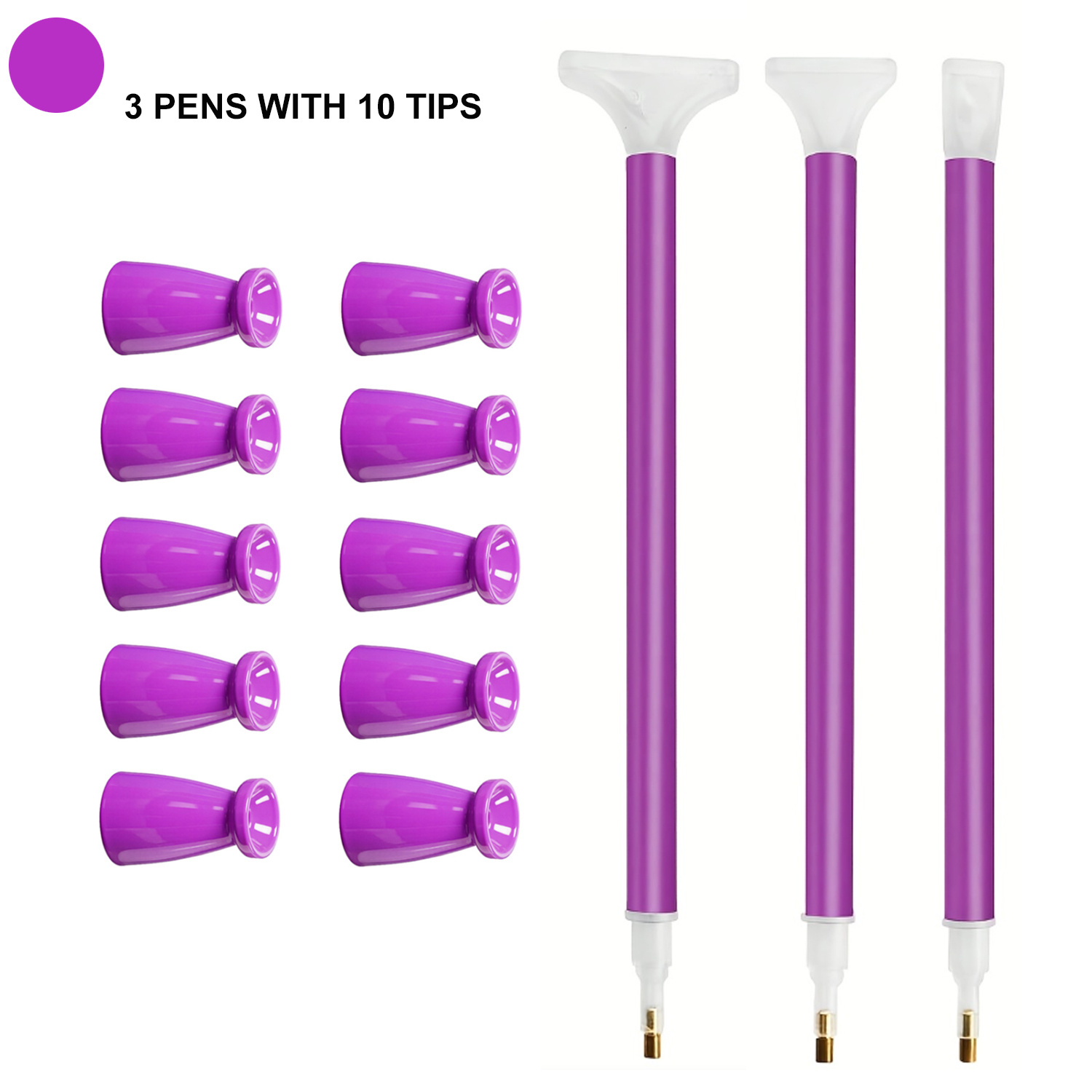Waxing Kit Home - 10 Silicone Tips & 3 Pens