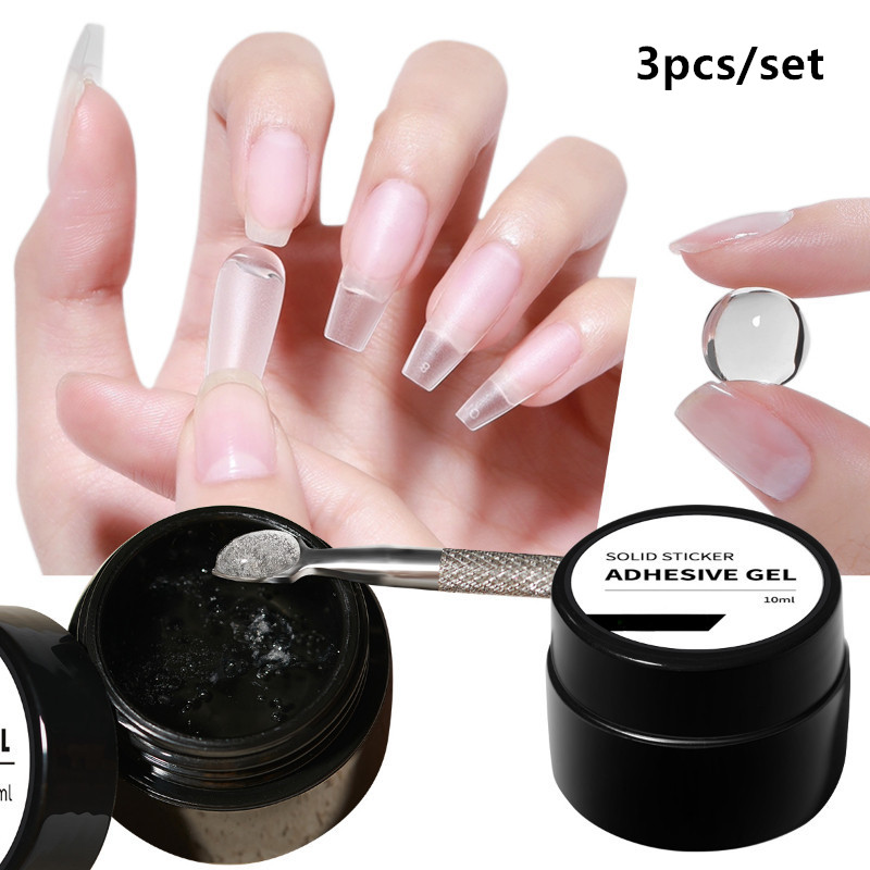 3pcs/set Solid Nail Tips Gel S - огляд і ціна Waxing Kit Home