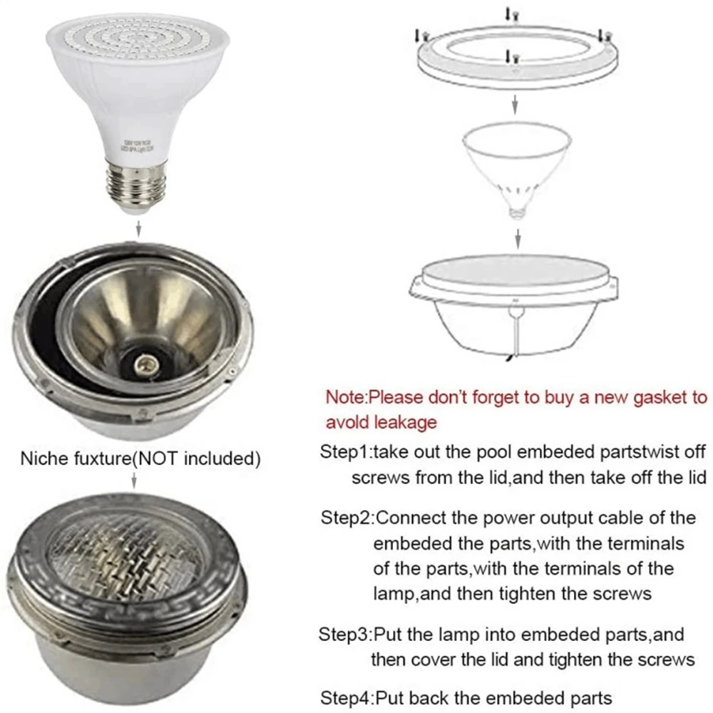 RGB LED Swimming Pool Light E2 - огляд і ціна Xy Spa & Wellness Photos