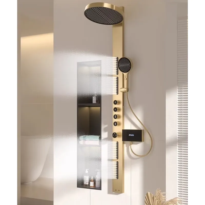 Brass Rainfall Shower Panel Se - огляд і ціна Spa&Wellness Earth City Шелепиха
